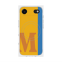 プレミアムスクエアケース with MagSafe［ オリジナル - initial color line - M orange ］