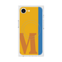 プレミアムスクエアケース with MagSafe［ オリジナル - initial color line - M orange ］