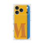プレミアムスクエアケース with MagSafe［ オリジナル - initial color line - M orange ］