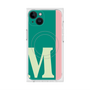 プレミアムスクエアケース with MagSafe［ オリジナル - initial color line - M green ］