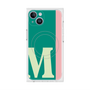 プレミアムスクエアケース with MagSafe［ オリジナル - initial color line - M green ］