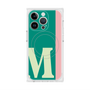 プレミアムスクエアケース with MagSafe［ オリジナル - initial color line - M green ］