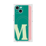 プレミアムスクエアケース with MagSafe［ オリジナル - initial color line - M green ］