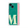 プレミアムスクエアケース with MagSafe［ オリジナル - initial color line - M green ］