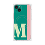 プレミアムスクエアケース with MagSafe［ オリジナル - initial color line - M green ］