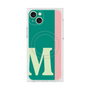 プレミアムスクエアケース with MagSafe［ オリジナル - initial color line - M green ］