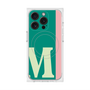 プレミアムスクエアケース with MagSafe［ オリジナル - initial color line - M green ］