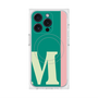 プレミアムスクエアケース with MagSafe［ オリジナル - initial color line - M green ］
