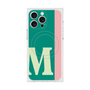 プレミアムスクエアケース with MagSafe［ オリジナル - initial color line - M green ］