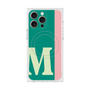 プレミアムスクエアケース with MagSafe［ オリジナル - initial color line - M green ］