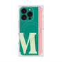 プレミアムスクエアケース with MagSafe［ オリジナル - initial color line - M green ］