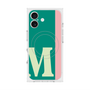 プレミアムスクエアケース with MagSafe［ オリジナル - initial color line - M green ］