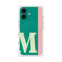 プレミアムスクエアケース with MagSafe［ オリジナル - initial color line - M green ］