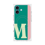 プレミアムスクエアケース with MagSafe［ オリジナル - initial color line - M green ］