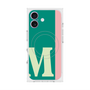 プレミアムスクエアケース with MagSafe［ オリジナル - initial color line - M green ］