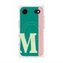プレミアムスクエアケース with MagSafe［ オリジナル - initial color line - M green ］