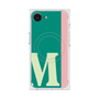 プレミアムスクエアケース with MagSafe［ オリジナル - initial color line - M green ］