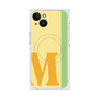 プレミアムスクエアケース with MagSafe［ オリジナル - initial color line - M yellow ］