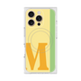 プレミアムスクエアケース with MagSafe［ オリジナル - initial color line - M yellow ］