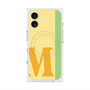 プレミアムスクエアケース with MagSafe［ オリジナル - initial color line - M yellow ］