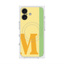 プレミアムスクエアケース with MagSafe［ オリジナル - initial color line - M yellow ］