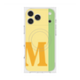 プレミアムスクエアケース with MagSafe［ オリジナル - initial color line - M yellow ］