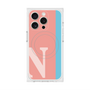 プレミアムスクエアケース with MagSafe［ オリジナル - initial color line - N pink ］