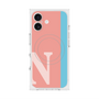 プレミアムスクエアケース with MagSafe［ オリジナル - initial color line - N pink ］