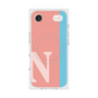 プレミアムスクエアケース with MagSafe［ オリジナル - initial color line - N pink ］