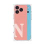 プレミアムスクエアケース with MagSafe［ オリジナル - initial color line - N pink ］