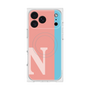 プレミアムスクエアケース with MagSafe［ オリジナル - initial color line - N pink ］