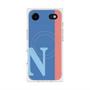 プレミアムスクエアケース with MagSafe［ オリジナル - initial color line - N blue ］