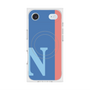 プレミアムスクエアケース with MagSafe［ オリジナル - initial color line - N blue ］