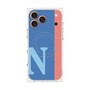 プレミアムスクエアケース with MagSafe［ オリジナル - initial color line - N blue ］