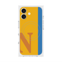 プレミアムスクエアケース with MagSafe［ オリジナル - initial color line - N orange ］