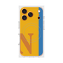 プレミアムスクエアケース with MagSafe［ オリジナル - initial color line - N orange ］