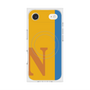 プレミアムスクエアケース with MagSafe［ オリジナル - initial color line - N orange ］
