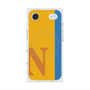 プレミアムスクエアケース with MagSafe［ オリジナル - initial color line - N orange ］