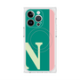プレミアムスクエアケース with MagSafe［ オリジナル - initial color line - N green ］