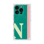 プレミアムスクエアケース with MagSafe［ オリジナル - initial color line - N green ］