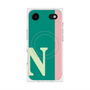 プレミアムスクエアケース with MagSafe［ オリジナル - initial color line - N green ］
