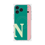 プレミアムスクエアケース with MagSafe［ オリジナル - initial color line - N green ］