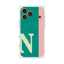プレミアムスクエアケース with MagSafe［ オリジナル - initial color line - N green ］