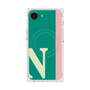 プレミアムスクエアケース with MagSafe［ オリジナル - initial color line - N green ］