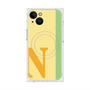 プレミアムスクエアケース with MagSafe［ オリジナル - initial color line - N yellow ］