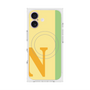 プレミアムスクエアケース with MagSafe［ オリジナル - initial color line - N yellow ］