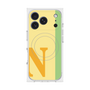 プレミアムスクエアケース with MagSafe［ オリジナル - initial color line - N yellow ］