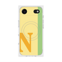 プレミアムスクエアケース with MagSafe［ オリジナル - initial color line - N yellow ］