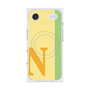 プレミアムスクエアケース with MagSafe［ オリジナル - initial color line - N yellow ］