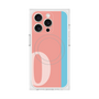 プレミアムスクエアケース with MagSafe［ オリジナル - initial color line - O pink ］